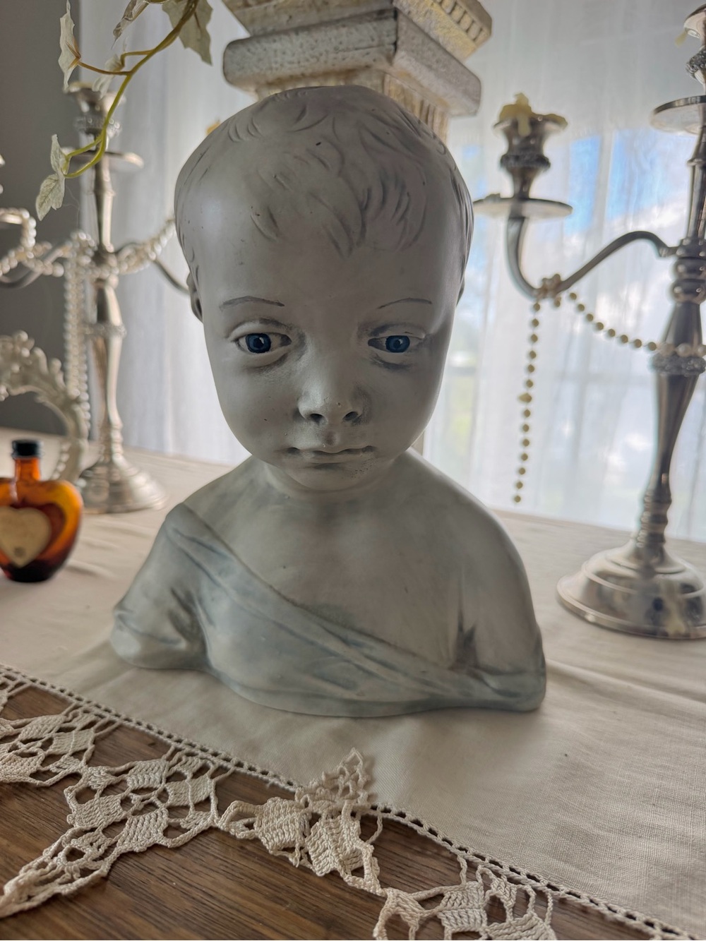 Extremely RARE FIND Vintage Mold for a Sculpture Bust of Vladimir Lenin as a Boy